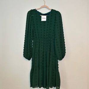 Les amis green dot dress